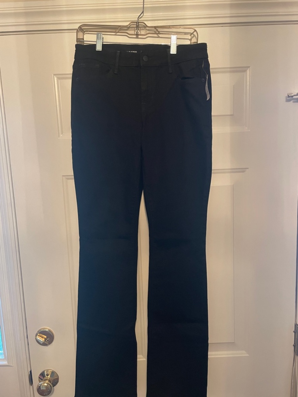 NWT Old Navy Mid-Rise Kicker Boot Cut Black Jeans